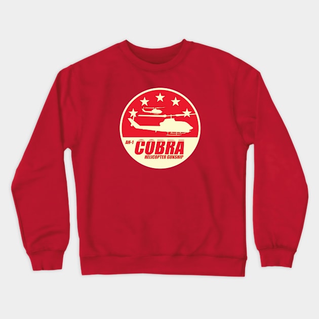 AH-1 Cobra Helicopter Gunship Crewneck Sweatshirt by TCP